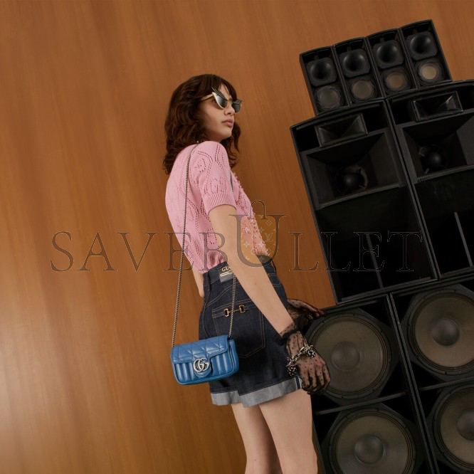 g*u*i gg marmont S*per mini bag 476433 (16.5*9.5*4.5cm)